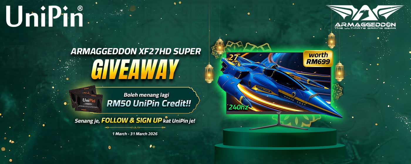 🌙✨ REZEKI RAMADHAN, MENANG MONITOR 240HZ DENGAN RM50 UNIPIN CREDITS! ✨🌙